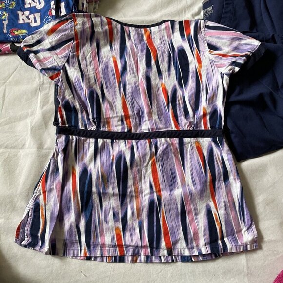 Scrubs Size Small S Tops Nurse Floral Bright Prints Medical School Lot of 11 - Picture 5 of 12